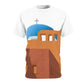 Santorini Blue Dome Shirt