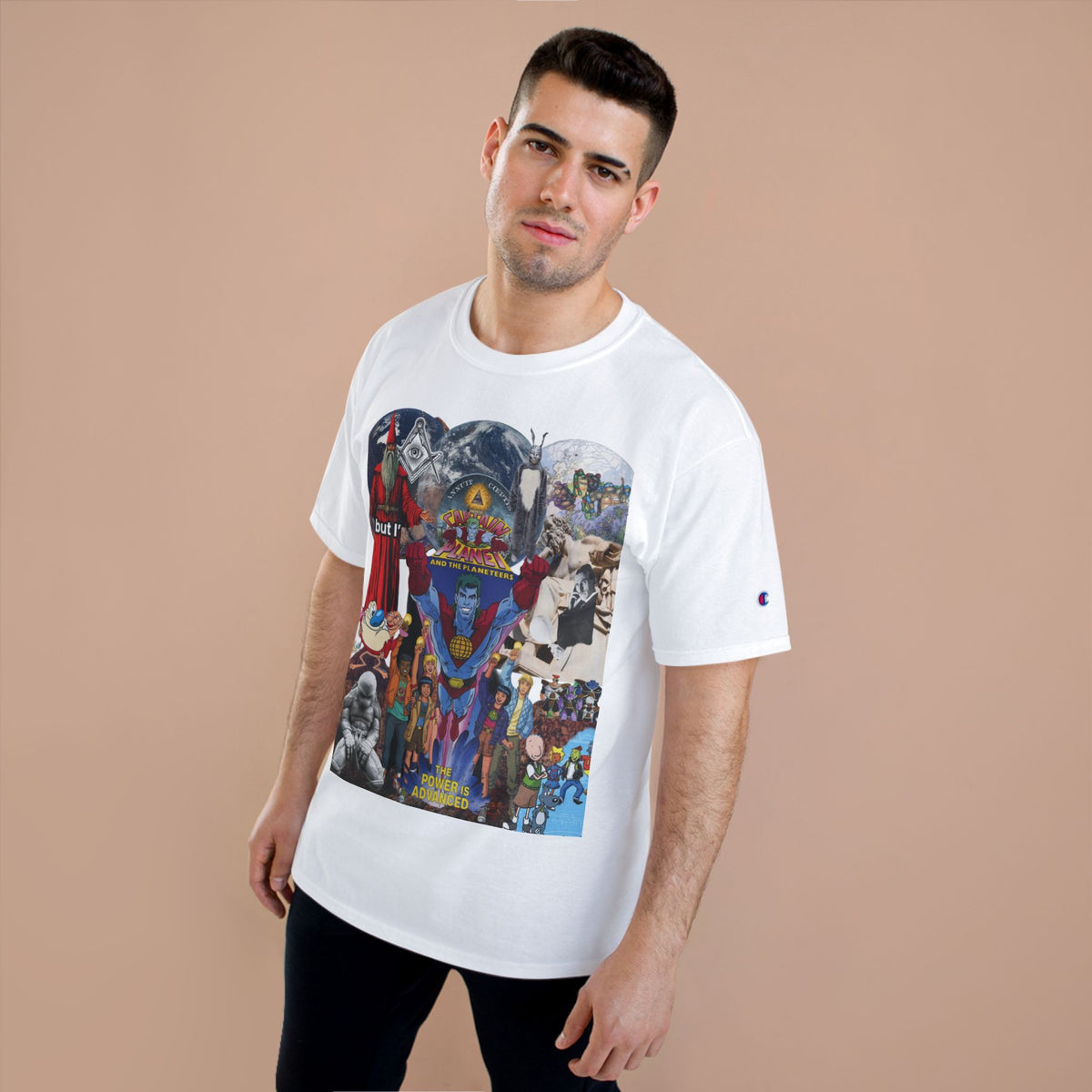 The Power is Advanced graphic tee-shirt