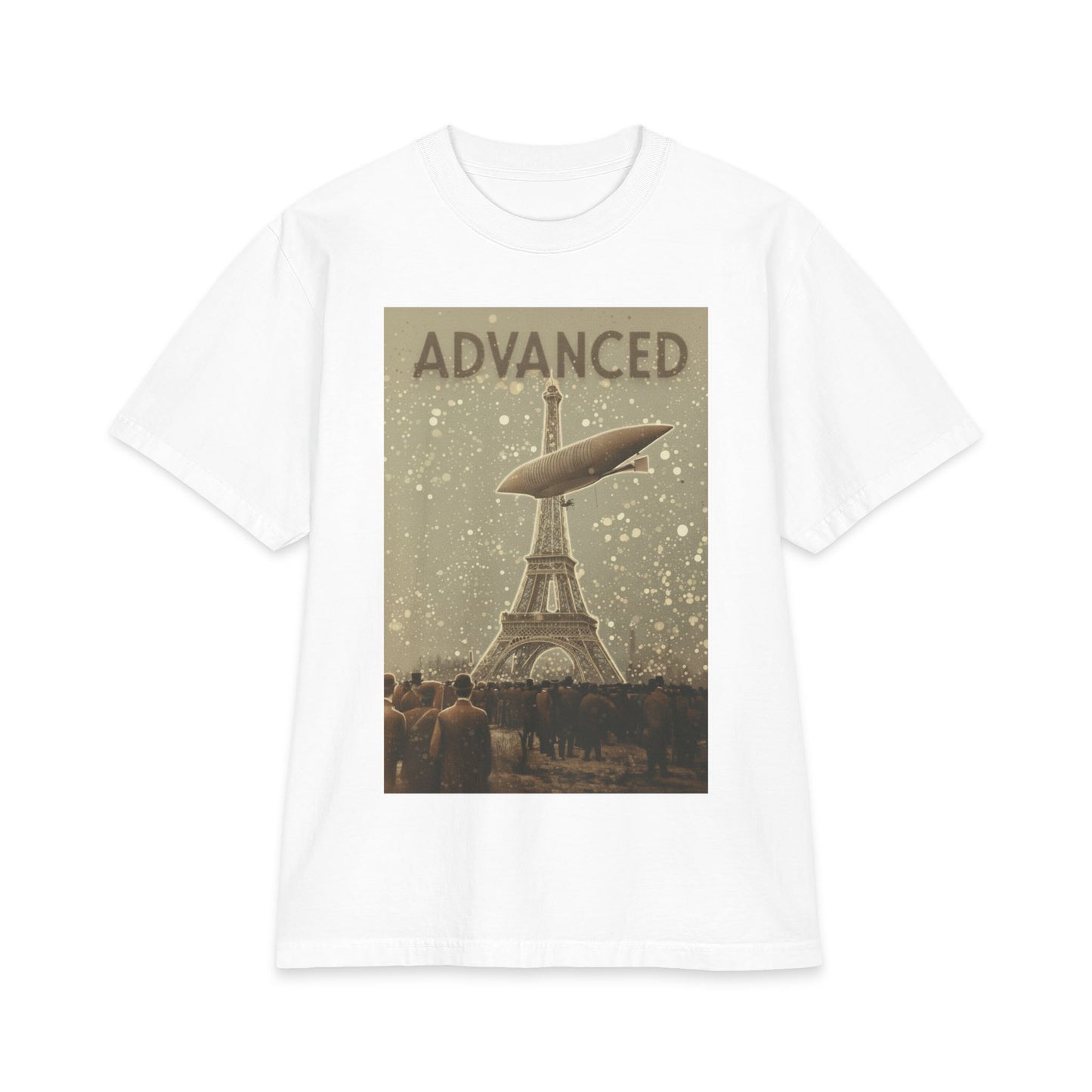 Advanced Zeppelin Over Eiffel Tower T‑Shirt
