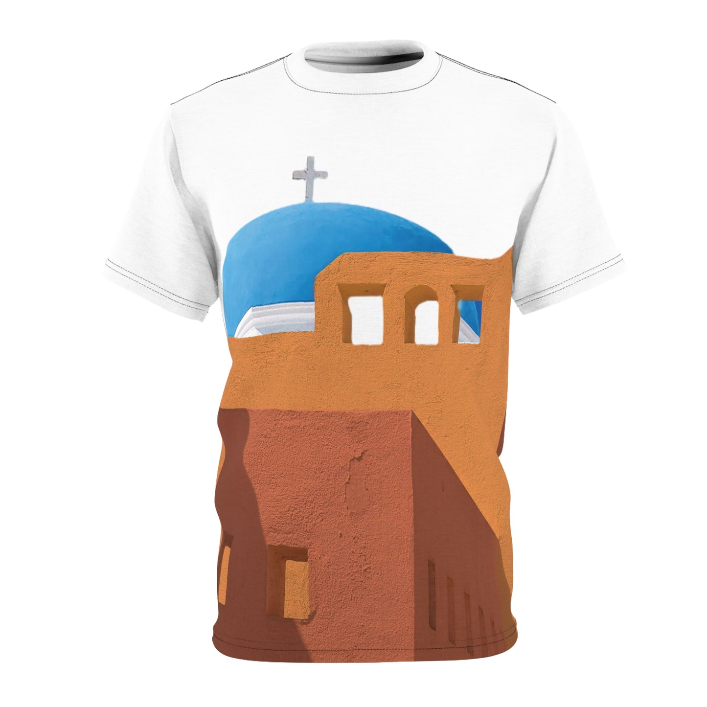 Santorini Blue Dome Shirt