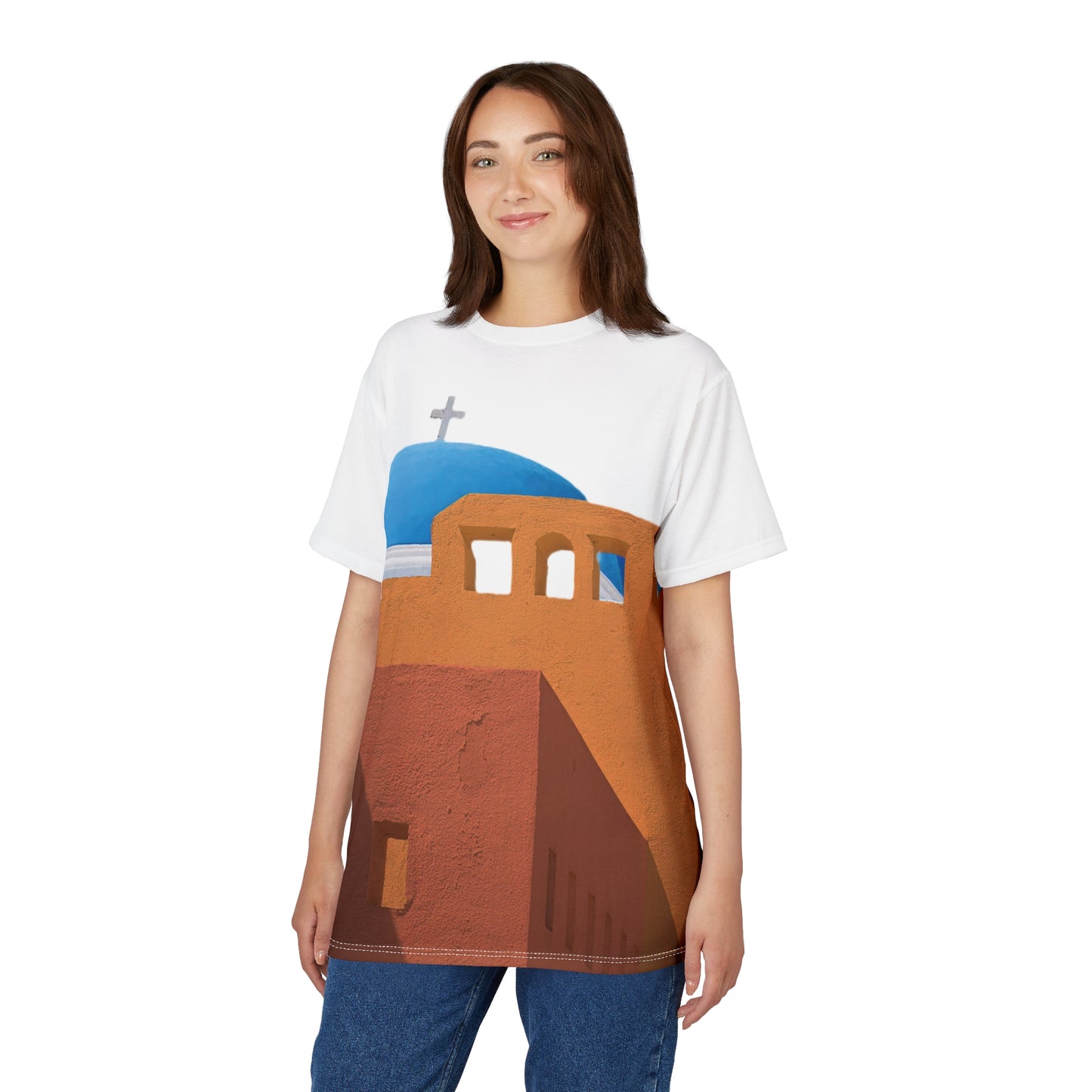 Santorini Blue Dome Shirt