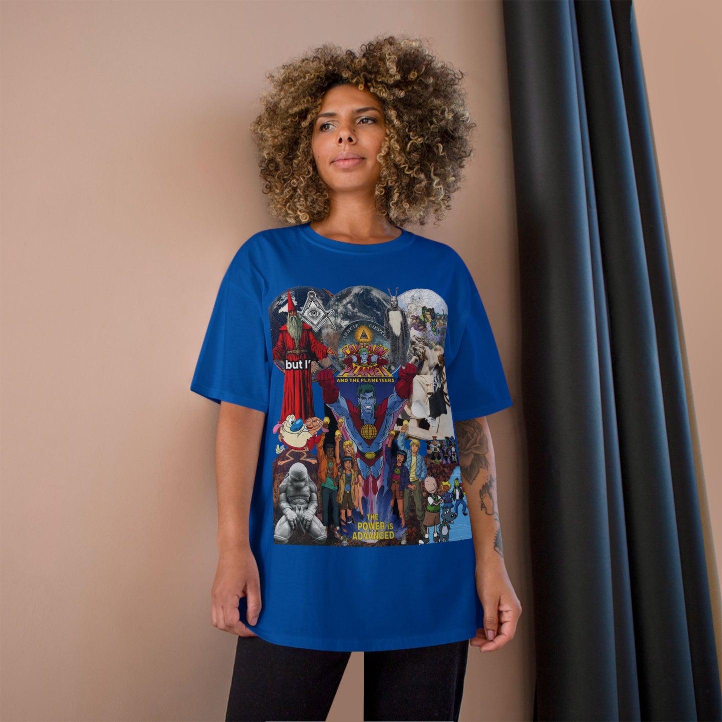 The Power is Advanced graphic tee-shirt