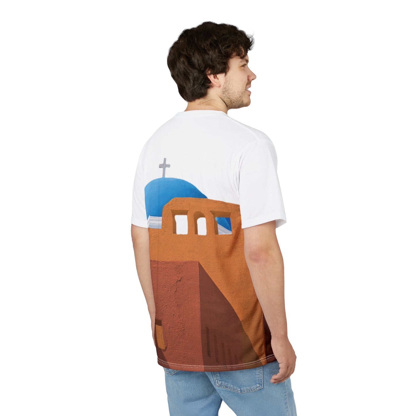 Santorini Blue Dome Shirt