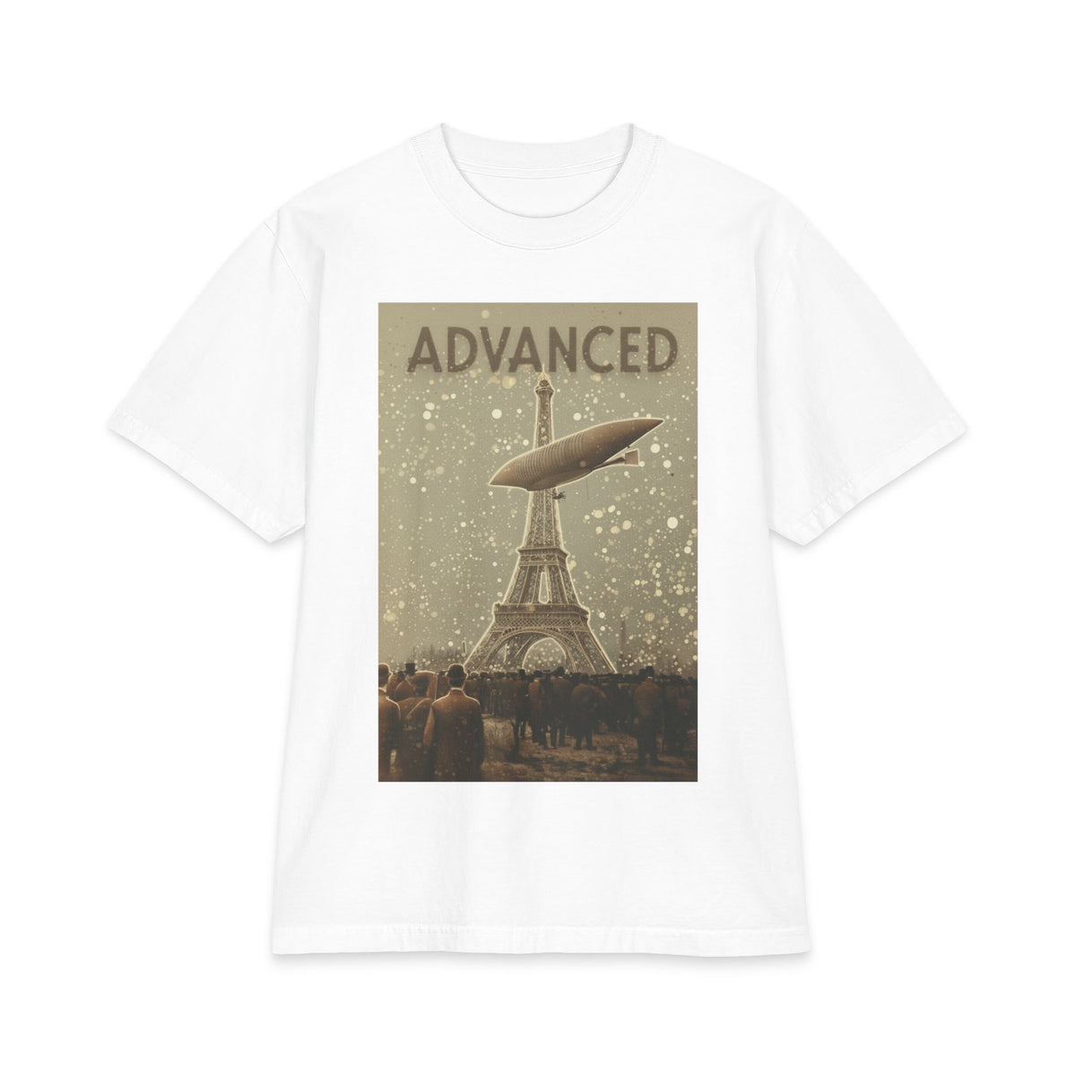 Advanced Zeppelin Over Eiffel Tower T‑Shirt