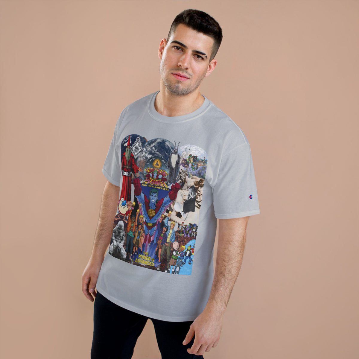 The Power is Advanced graphic tee-shirt